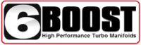 6Boost Exhaust Manifold, for Nissan RB26/30DET (DOHC), Forward Position Pro Mod V-band(Precision PT68-76)/50 "FPPM"Single 50mm Wastegate Port "Non Sportsman" 3.625" - Large Runner