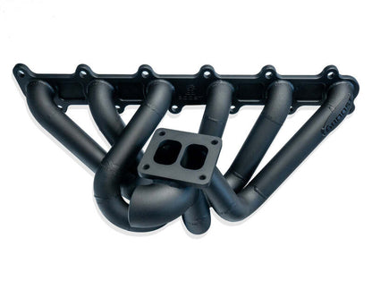 6Boost Exhaust Manifold, Ford Barra BA-FG + (X Series), T3/50 'Divided Entry' Single 50mm Wastegate Port