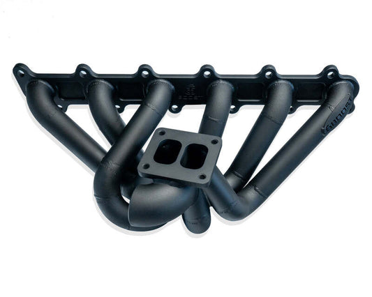 6Boost Exhaust Manifold, Ford Barra BA-FG, T3/2x40 'Divided Entry' Twin 40mm Wastegate Ports