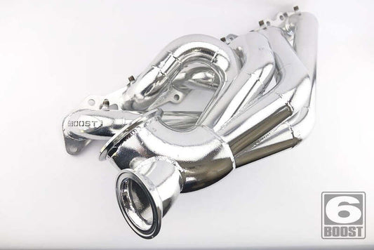 6Boost Exhaust Manifold, for Nissan TB48, Forward Position Pro Mod T6 (Large Frame Pro Mod/60 "FPPM" Single 60mm Wastegate Port - Large Runnertegate Port