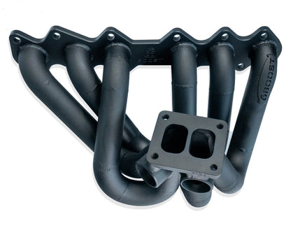 6Boost Exhaust Manifold, Toyota 2JZ ZGE VVTI, T3/50 'Divided Entry' Single 50mm Wastegate Port