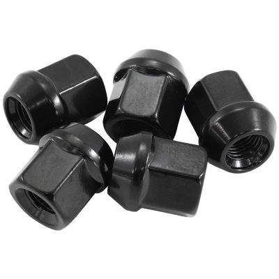 Acorn Short Open Wheel Nuts - 1/2-20" Pack of 5, 60 Degree Taper