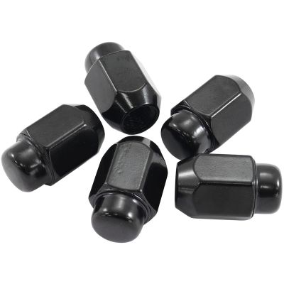 Acorn Medium Closed Black Wheel Nuts - 1/2-20"