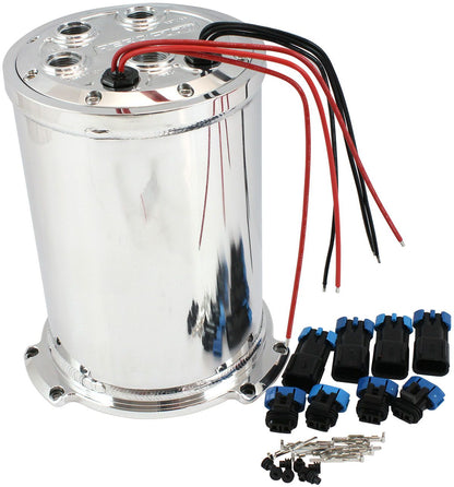 Triple EFI Pump Compact Surge Tank  7 Liter (1.85 Gal), -10 ORB Outlet With -8 ORB Return