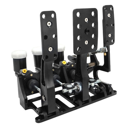 RTS Racing Hydraulic Pedals Box ,Lightweight Aluminium, Floor Mount, Brake, Clutch, Accelerator pedal with Cylinders, Kit