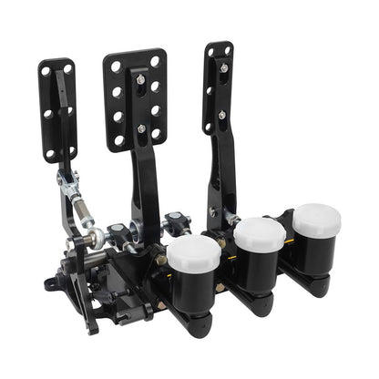 RTS Racing Hydraulic Pedals Box ,Lightweight Aluminium, Floor Mount, Brake, Clutch, Accelerator pedal with Cylinders, Kit