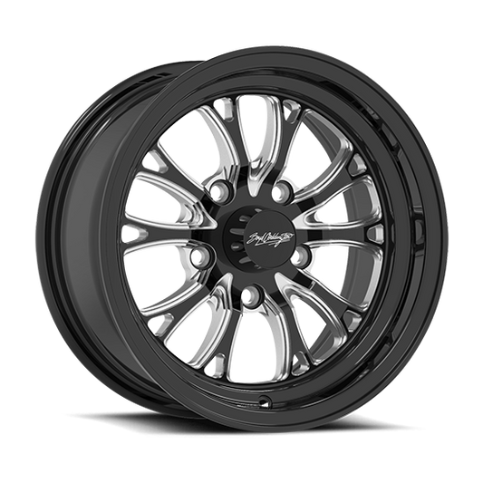 Boyd Coddington Bristol Wheels 15x8, 4.5" BS Gloss Black Machined