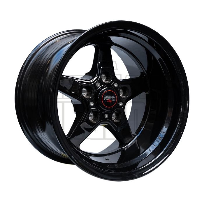 OUTLAW DRAG R5 15x10 - GLOSS BLACK 4.5BS