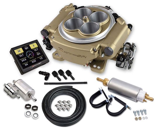 Sniper EFI 4BBL Self Tuning Master Kit - Classic Gold Finish