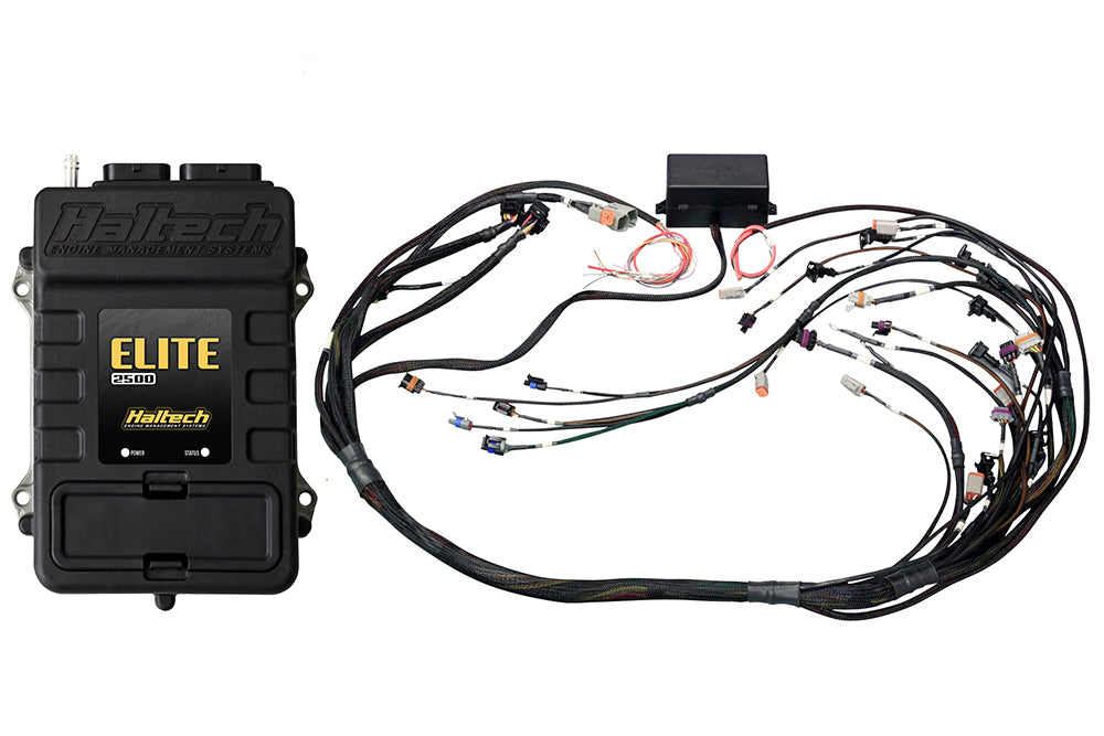 Elite 2500 + GM GEN III LS1 & LS6 (DBW Retrofit Ready) Terminated Harness Kit INJECTOR CONNECTOR: Bosch EV1 (as per factory)